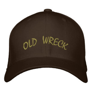 Brodée Ancien Casquette d'épave