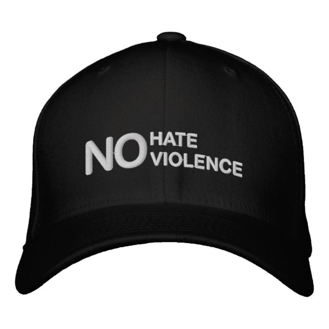 Brodée Aucune haine aucun casquette convenable de câble (Devant)