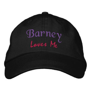 Brodée Barney M'Aime Brodé Nom Casquette / Casquette