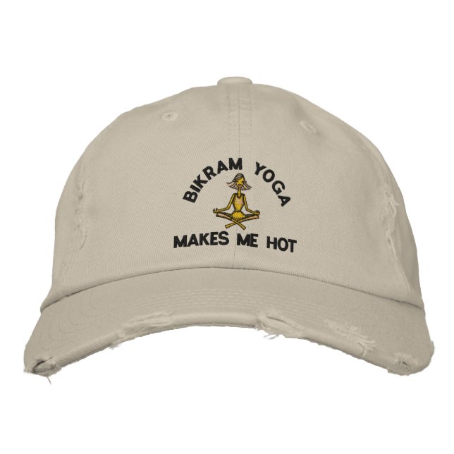 Brodée Bikram Yoga Me Rend Casquette (Devant)