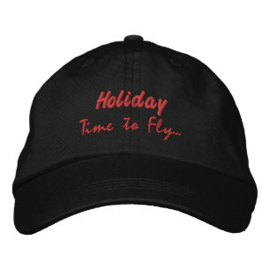 Brodée Black Color Holiday Casquette brodé Casquette Casq
