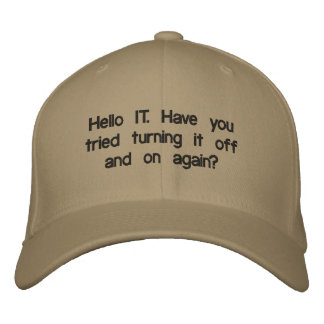 Brodée Bonjour Casquette informatique