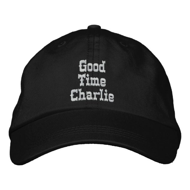 Brodée BONNE HEURE CHARLIE casquette (Devant)