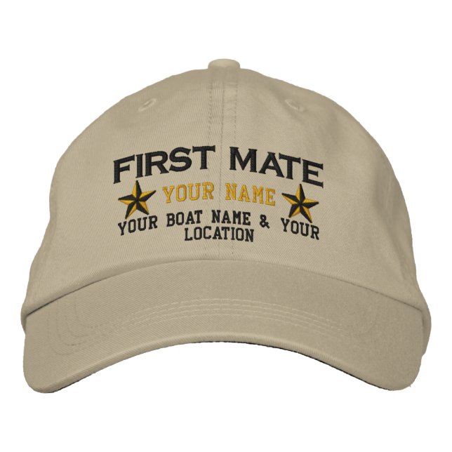 Brodée Broderie Casquette des premières étoiles de mariag (Devant)