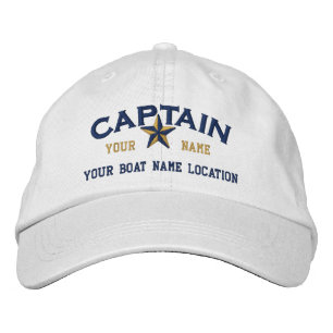 Brodée Broderie personnalisée CAPTAIN Star Ball Casquette