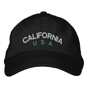 Brodée California USA Casquette ajustable personnalisé