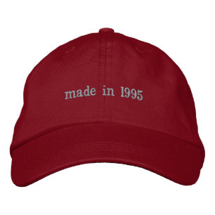 Brodée casquette 1995 - customisez votre année de naissan