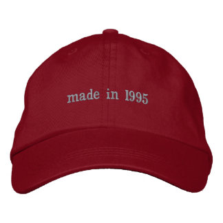 Brodée casquette 1995 - customisez votre année de naissan