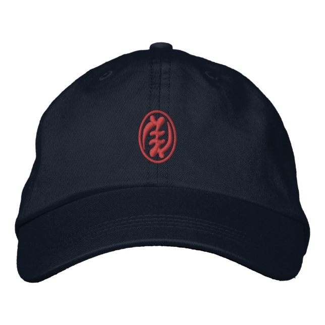 Brodée Casquette Adinkra (Devant)
