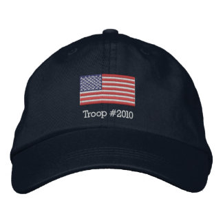 Brodée Casquette américain avec Troie modifiable # ci-des