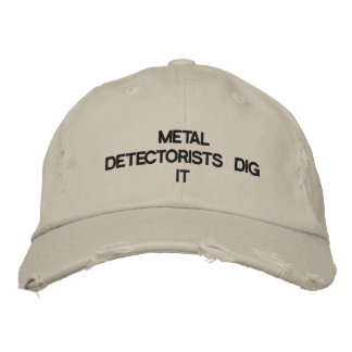 Brodée Casquette avec DÉTECTORISTES MÉTALLIQUES DIG-IT su