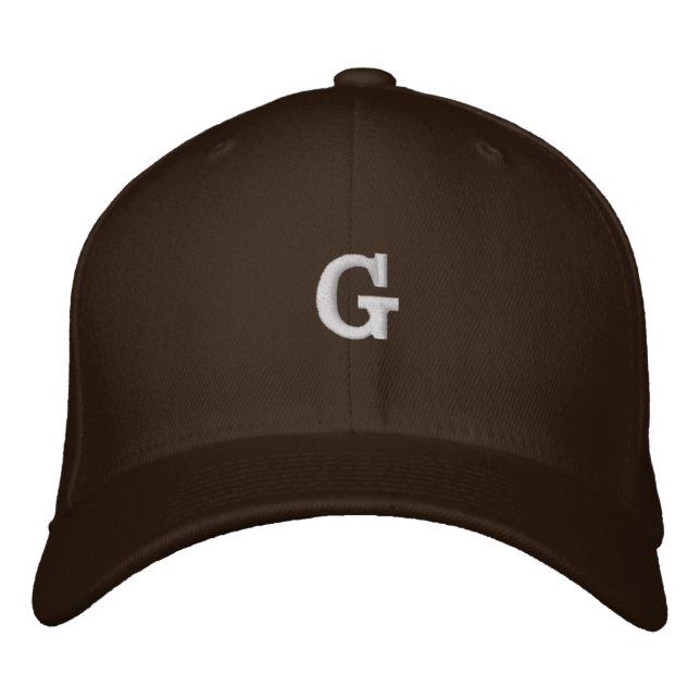 Brodée casquette avec lettre G (Devant)