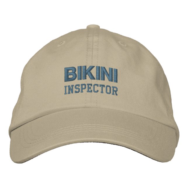 Brodée CASQUETTE BIKINI INSPECTOR (monotone) (Devant)