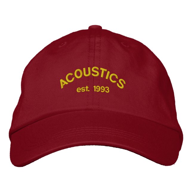 Brodée Casquette brodé - Acoustique est 1993 (Devant)
