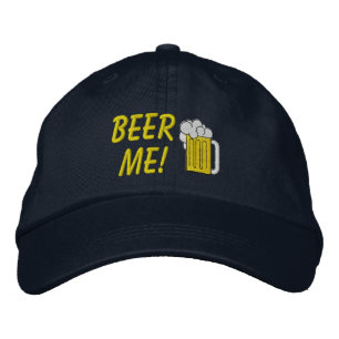 Brodée Casquette brodé Beer Me