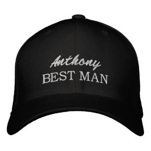 Brodée Casquette brodé Best Man pour toiletteur mariage