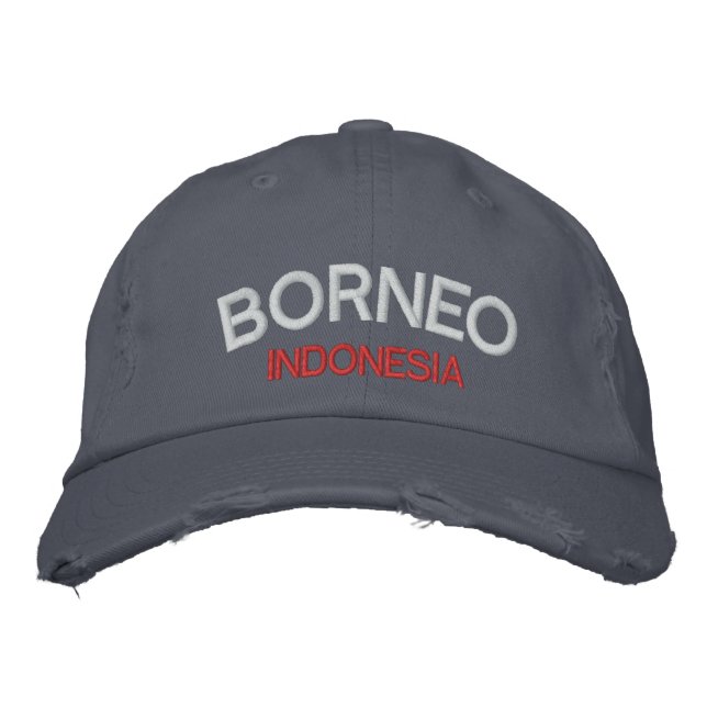 Brodée Casquette brodé Borneo (Devant)