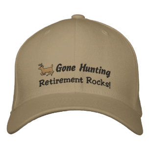 Brodée Casquette brodé de chasse