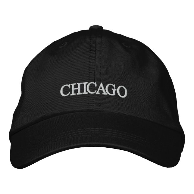 Brodée Casquette brodé de Chicago (Devant)