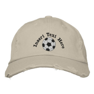 Brodée Casquette brodé de football