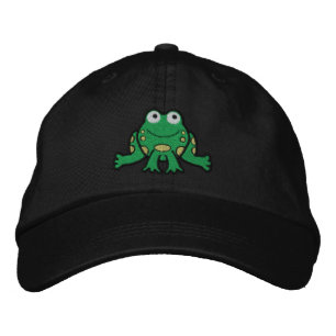 Brodée Casquette brodé de grenouille
