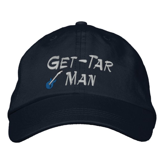 Brodée Casquette brodé de Guitar Man (Devant)