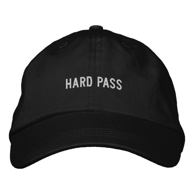 Brodée Casquette brodé de Hard Pass (Devant)