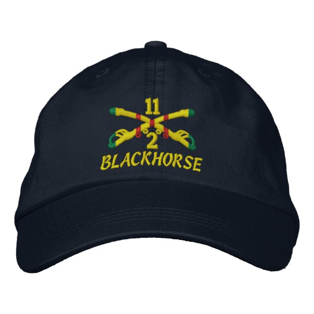 Brodée casquette brodé de la 2e Sqdn 11e Cavalerie (Devant)