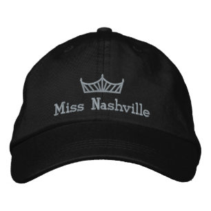 Brodée Casquette brodé de la couronne de concours