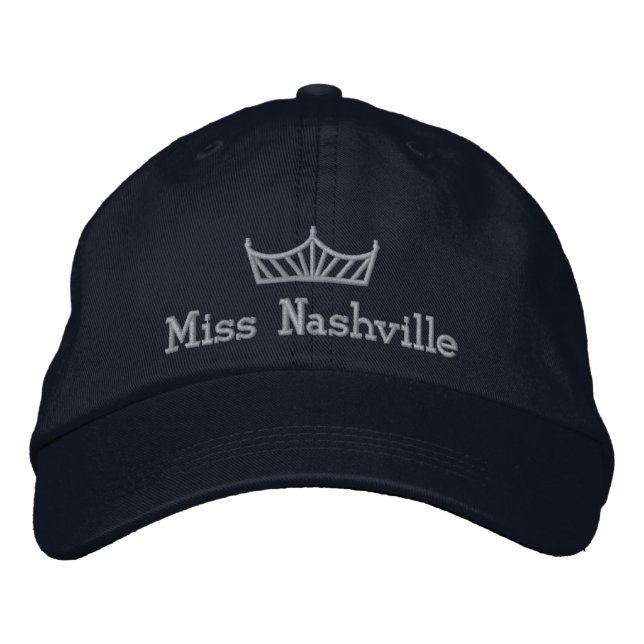 Brodée Casquette brodé de la couronne de concours (Devant)