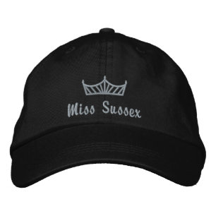 Brodée Casquette brodé de la couronne de concours