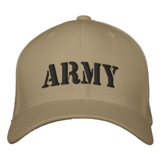 Brodée Casquette brodé de l'armée