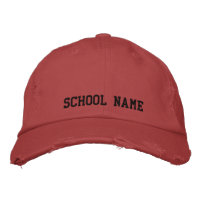 Casquette brodé de l'école personnalisée
