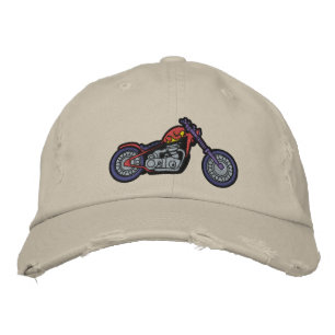 Brodée Casquette brodé de moto personnalisé