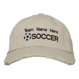 Brodée Casquette brodé de soccer personnalisé