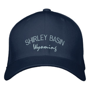 Brodée Casquette brodé du bassin de Shirley Wyoming