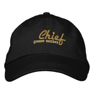Brodée Casquette brodé du chef Grease Monkey