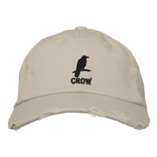 Brodée Casquette brodé du Corbeau noir