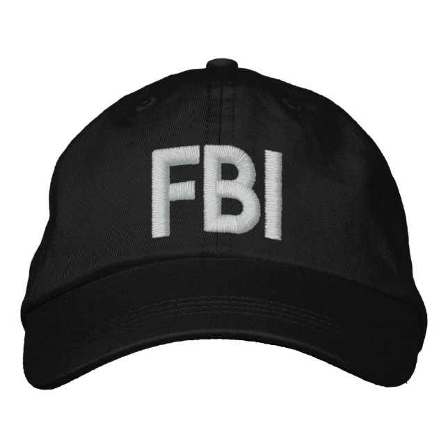 Brodée CASQUETTE brodé du FBI (Devant)
