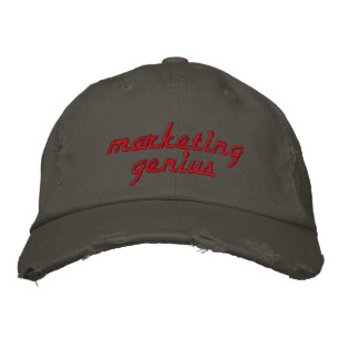 Brodée Casquette brodé du génie marketing
