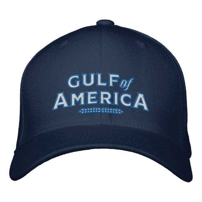 Brodée Casquette brodé du golfe d'Amérique (Devant)