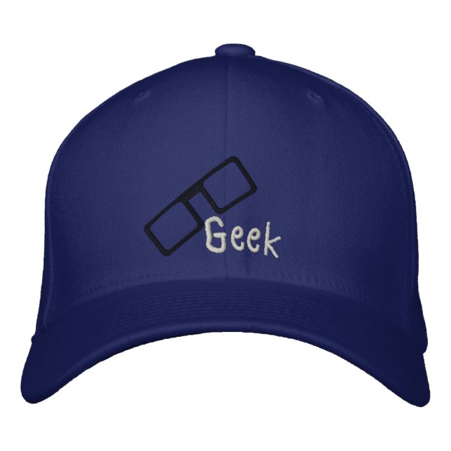 Brodée Casquette brodé geek (Devant)