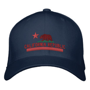Brodée Casquette brodé par drapeau d'état de RÉPUBLIQU