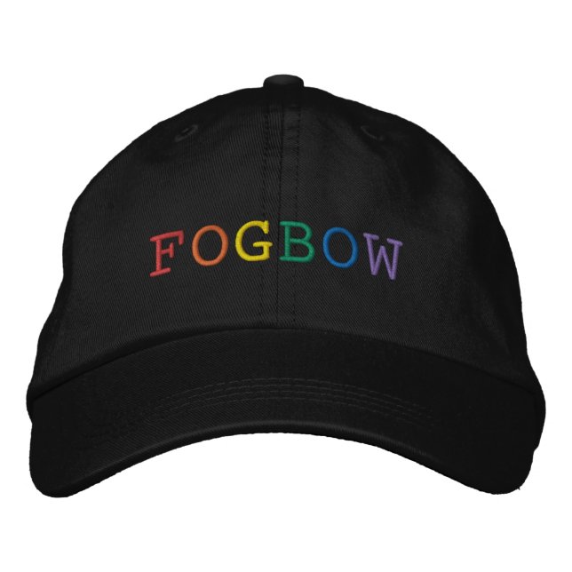 Brodée Casquette brodé par mot de Fogbow (Devant)