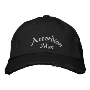 Brodée Casquette brodé personnalisé Accordion Man