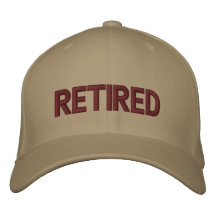 Casquette brodé retraité