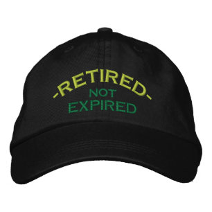 Brodée Casquette Brodé Retraité Non Expiré