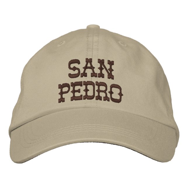 Brodée Casquette brodé San Pedro Casquette réglable (Devant)