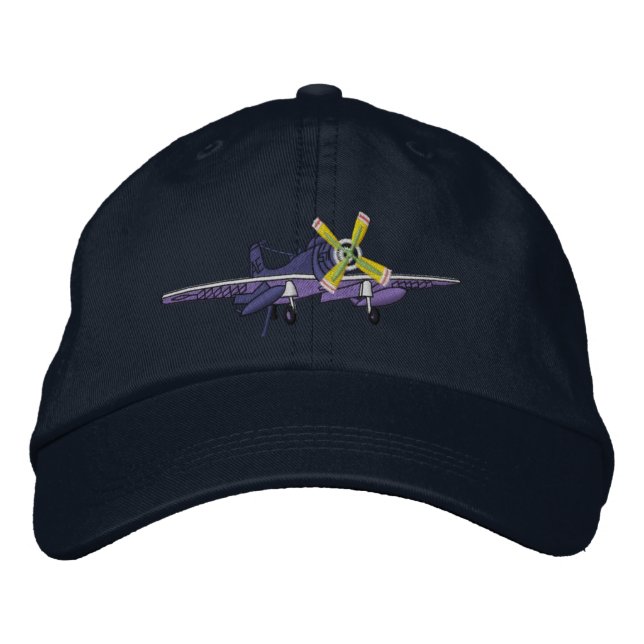 Brodée Casquette Brodé Skyraider (Devant)