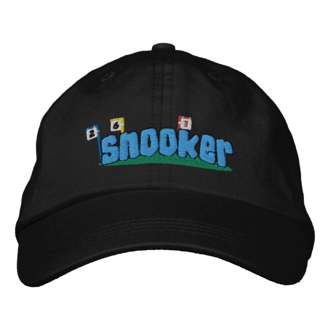 Brodée Casquette brodé Snooker (Devant)